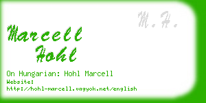 marcell hohl business card